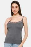 Intimacy Cotton Camisole - Anthra Melange — thumbnail 1